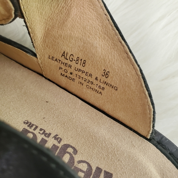 Alegria sz 36 slip on clogs makes black boho woven - Picture 6 of 9